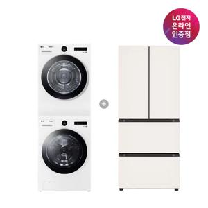 LG 세탁기건조기 세트+오브제컬렉션 김치톡톡 FX23WA-20WQ + Z408MEEF23