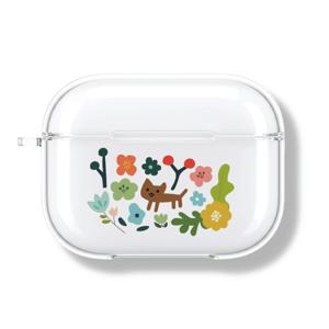 아칸 wasak 꽃과초코냥 에어팟프로 투명케이스