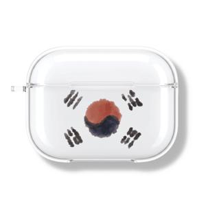 아칸 JJU 태극기 에어팟프로 투명케이스