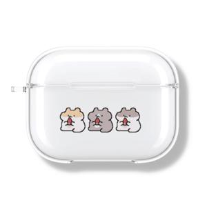아칸 곤룐 쟈근햄찌들 여름얌얌이 에어팟프로 투명케이스