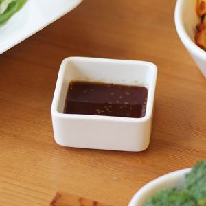 심플 사각 소스볼 깔끔한 종지 간장 초장 찬기 미니 그릇 볼 래머퀸 라마킨