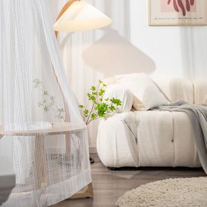 그레이스 뜨개 화이트 레이스 감성 가리개 인테리어 커튼