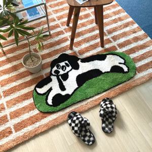 [리퍼] 강아지러그 미니 포인트 터프팅 러그 발매트 / 집들이선물 주방매트