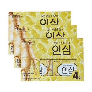 동산 건강한 인삼비누 90g x 12개 세수 세안 세면 비누