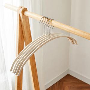 옷자국이 남지않는라운드옷걸이 5P세트 오트밀