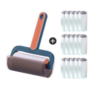 대용량 돌돌이 테이프 클리너 핸들+리필 15p 세트
