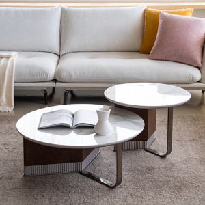 트윈 600/800 세라믹 원형 소파테이블 커피 좌식테이블