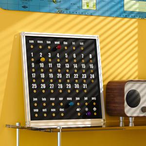 [해외] 마그네틱 탁상달력 만년달력 스탠드 달력 캘린더