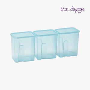 NEW컬러 아쿠아 냉동용기 밀폐용기 타워3호 (1,500ml) 3개세트
