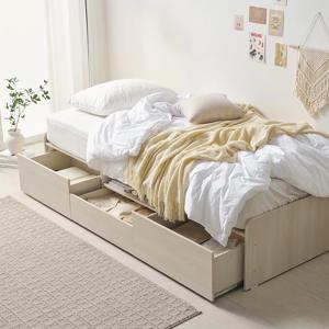 공간활용 멀티수납 미니싱글 침대 900 매트제외 TWB001