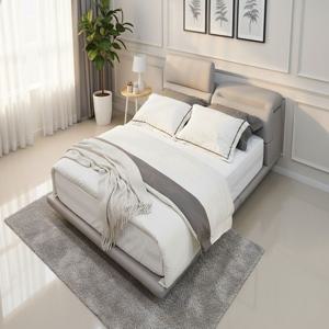 기능성 가죽 침대프레임, 슈퍼싱글 퀸침대 킹 라지킹 사이즈(맞춤제작), 레오