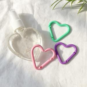 하트 스프레이 미스트 소분 공병 용기 여행용 휴대용 DIY 화장품 고리형 하트 카라비너