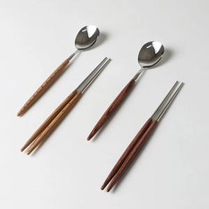 국산 프리미엄 수저세트 예쁜 숟가락 젓가락 스텐 수저 세트