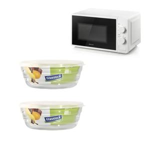 내열 유리 냉동밥 햇반 반찬통 밀폐 용기 300ml 2P 세트