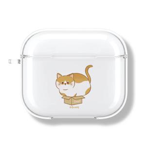 아칸 종이비행 고양이상자 에어팟 투명케이스