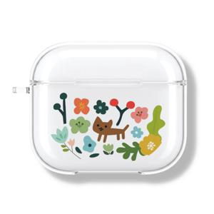 아칸 wasak 꽃과초코냥 에어팟 투명케이스