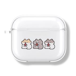 아칸 곤룐 쟈근햄찌들 여름얌얌이 에어팟 투명케이스