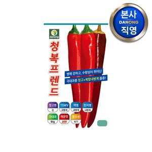 청복 프렌드 고추 씨앗 50립 . 극대과종 중조생종 매운맛 내병계 씨 종자.