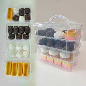 스퀴시보관함 다용도케이스 멀티수납 4단 투명 정리함