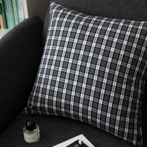 자체제작 쿠션커버 스퀘어너드블랙 거실 소파 패브릭 감성 인테리어 50x50cm