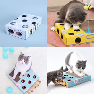 고양이 스크래쳐 두더지 잡기 게임 펀치놀이 고양이장난감 캣토이 사냥본능 펫용품