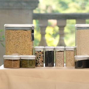 마미센스 꾹락 자동 진공쌀통 무선 원터치 밀폐 쌀통