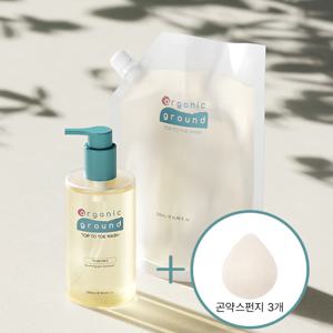 클렌징워터 탑투토 워시 본품 + 리필 + 곤약스펀지3P