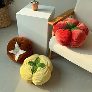 감토버섯말랑쿠션 야채인형 토마토 감 푹신 인테리어