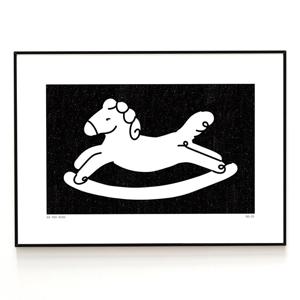 말하는대로 - 붉은말 일러스트 포스터 액자 12종 - HORSE wish 02