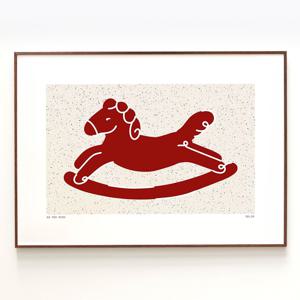 말하는대로 - 붉은말 일러스트 포스터 액자 12종 - HORSE wish 06