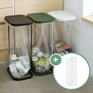 레트로 가비지백 스탠드 분리수거함 거치대 3P + 비닐봉투 30매