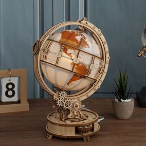 DIY 미니어처 3D 원목 퍼즐 인테리어 장식소품 목재 지구본