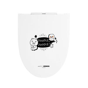 카카오프렌즈 초슬림 무소음 변기커버 DOODLE