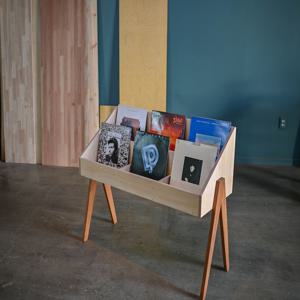 A타입 2단3열 자작나무 전면 LP수납장 매거진랙