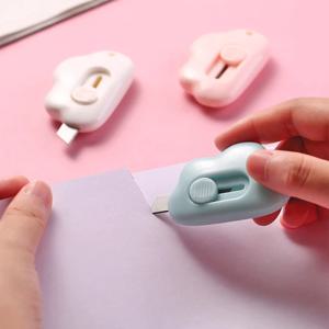 귀여운 구름 택배 칼 안전 박스 개봉 예쁜 언박싱 커터 카터 컷터 카타 사무용 문구 상자