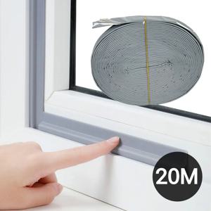 20m 신소재 슬라이딩 창문틈새막이 문풍지 문틈막이 방음 빛차단 방문 우풍 창틀 현관문