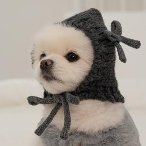 강아지 모자 겨울 귀도리 귀마개 코코보넷 치콜 (B105_CH)