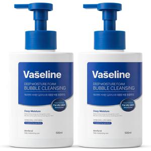 1+1 바세린 버블 대용량 폼클렌징 500ml 대용량 약알칼리 클렌징폼 세안제 클렌저 거품