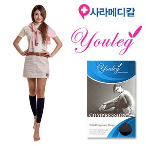 다리저림 의료용 압박스타킹 유레그1430 블랙 고강압