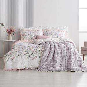 [메종노아/K]P차렵 베딩 풀세트 1+1(킹,화이트공통+민트또는라벤더핑크1선택,차렵이불2+패드2+베개커버4)