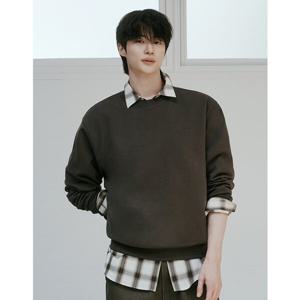 (신세계의정부점)지오다노 NEW [변우석] 남자 베이직 기모 맨투맨 025920