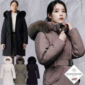 (신세계강남점)25년신상 여성 아이유 롱패딩 헝가리구스/폭스퍼 윈드스토퍼 히마 WSP 다운자켓 1BYPAWU502