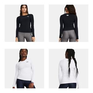 (대전신세계)1387697 블랙 화이트  여성 OG 히트기어 컴프레션 긴팔 기능성 운동복 헬스 트레이닝 티셔츠