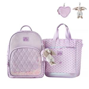 (광주신세계)봉통 26년 신학기책가방세트(서양) LV하트엠보싱책가방셋트 7697T-833-835-04