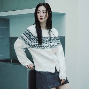 (신세계강남점)[정채연 착용][온앤온] 페어아일 자카드 가디건 NEK5WDB20