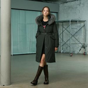 에고이스트 [전략] 인퀼팅 벨티드 폭스퍼 구스 롱다운 (ER4TD006)