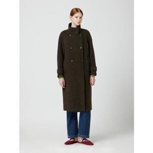 CC콜렉트 알파카 블렌드 하이넥 더블 롱코트_C254MSG177