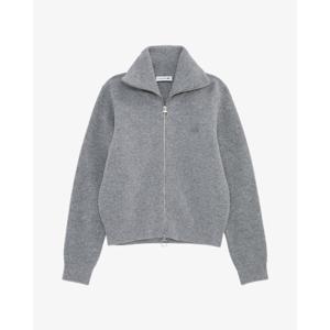 라코스테 (여성) 25FW 립조직 풀집업 가디건 AF311E-55N CCA(멜란지그레이)