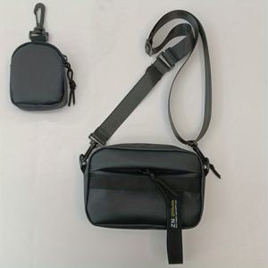 TEMU 남성용 크로스백 캐주얼 숄더백 소형 슬링백 아웃팅 가방