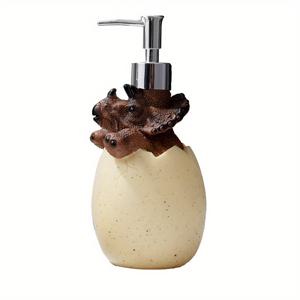 TEMU 1pc 귀여운 3D 공룡 비누 디스펜서, 펌프가있는 창조적 인 만화 손 소독제 병, 욕실 수조 비누 디스펜서, 손 비누 용 리필 가능 빈 병, 욕실 액세서리